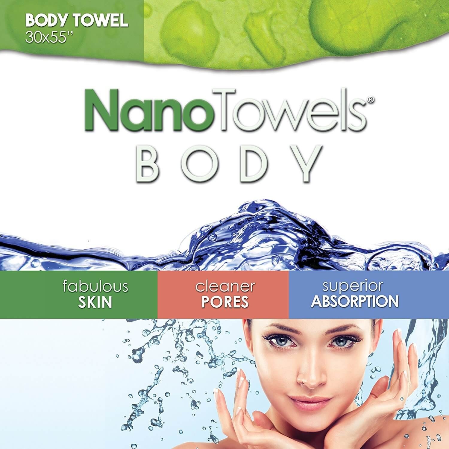 Oil Super Absorbent Nano Towels Body Bath  Shower Hair Towel Wipes Away Dirt 