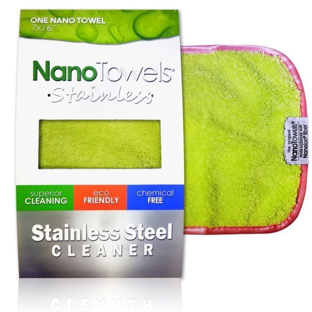Nano Towels Stainless Steel Cleaner Green