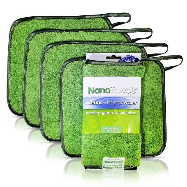 Nano-Towels-8x8" 4-pack Nano Green