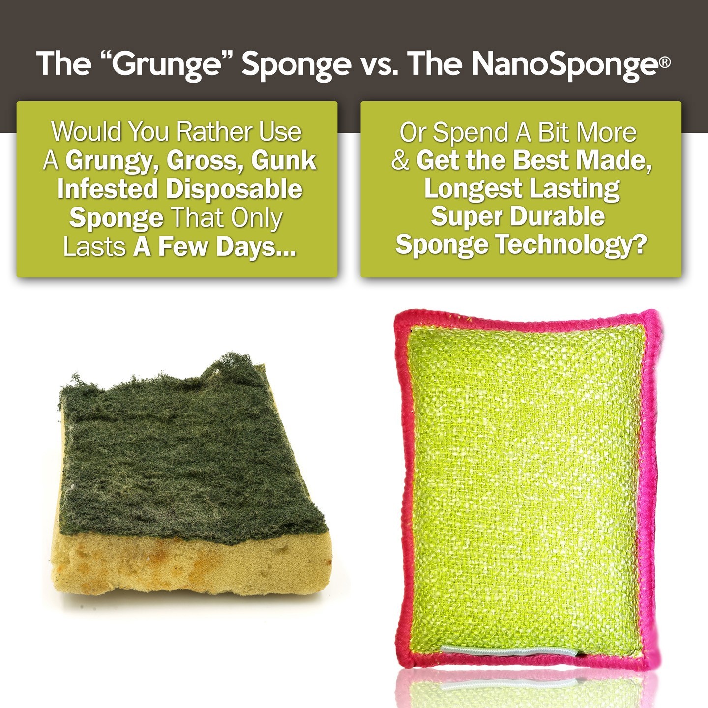 Nano Cleaning Sponges – Regular Size 4.5″ X 3″ – NanoTowel
