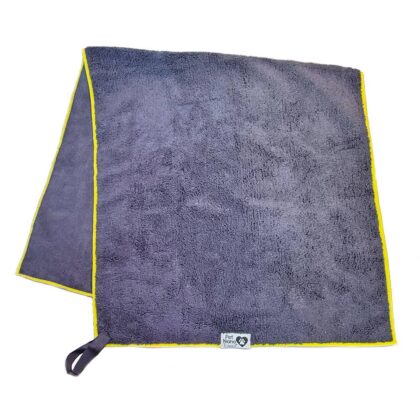 Pet Nano Towel – 20″ x 40″ Dark Grey w/Yellow Trim